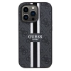 Etui Guess 4G Printed Stripes MagSafe na iPhone 15 Pro - czarne