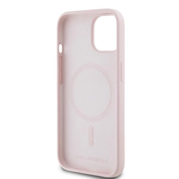 Etui Karl Lagerfeld Silicone Karl&Choupette MagSafe na iPhone 15 / 14 / 13 - różowe