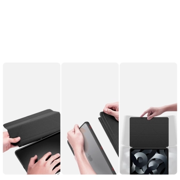 Dux Ducis Magi etui do iPad Air (5. generacji) / (4. generacji) pokrowiec smart cover z podstawką i schowkiem na Apple Pencil czarny