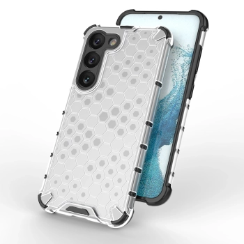 Honeycomb etui do Samsung Galaxy S23 pancerny hybrydowy pokrowiec przezroczyste