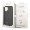 Etui Guess 4G Metal Gold Logo na iPhone 14 - szare