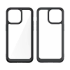 Wzmocnione etui z elastyczną ramką do iPhone 15 Pro Max Outer Space - czerwone