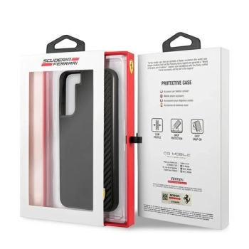 Etui Ferrari On Track Carbon Stripe na Samsung Galaxy S22+ - czarne