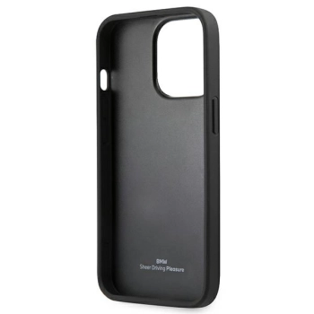 Etui BMW Signature Logo Imprint na iPhone 13 Pro Max - czarne