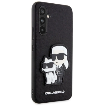 Etui Karl Lagerfeld Saffiano Karl&Choupette na Samsung Galaxy A34 5G - czarne