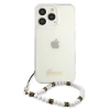 Etui Guess White Pearl na iPhone 13 Pro Max - przezroczyste