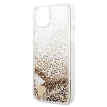 Etui Guess Glitter Charms na iPhone 14 - złote
