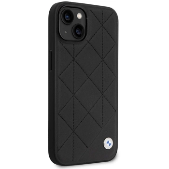 Etui BMW Leather Quilted na iPhone 14 - czarne