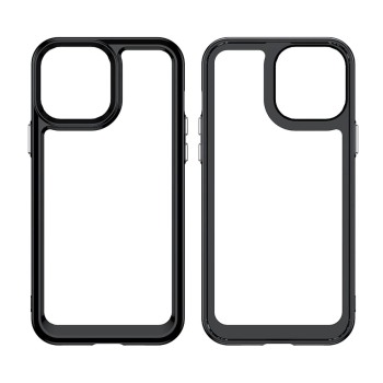 Outer Space Case etui do iPhone 12 Pro sztywny pokrowiec z żelową ramką niebieski