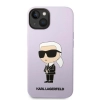 Etui Karl Lagerfeld Silicone Ikonik na iPhone 14 Plus - purpurowe