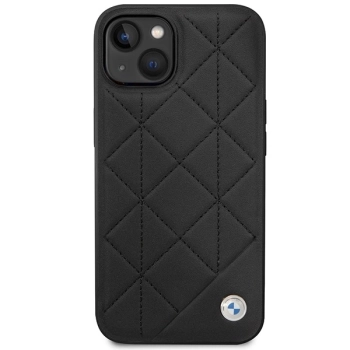 Etui BMW Leather Quilted na iPhone 14 - czarne