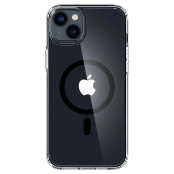 Etui Spigen Ultra Hybrid Mag z MagSafe na iPhone 14 Plus - przezroczysto-czarne