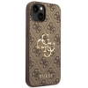 Etui Guess 4G Big Metal Logo na iPhone 14 Plus - brązowe