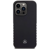 Etui Mercedes Smooth Leather na iPhone 15 Pro Max - czarne