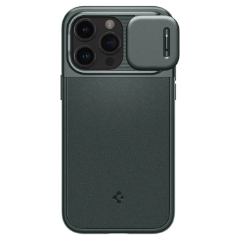 Etui Spigen Optik Armor Mag z MagSafe na iPhone 15 Pro - ciemnozielone
