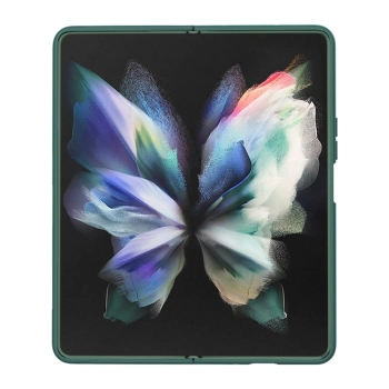 Nillkin CamShield Silky Silicone Case etui Samsung Galaxy Z Fold 4 silikonowy pokrowiec z osłoną na aparat zielone