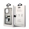 Etui Karl Lagerfeld Glitter Karl&Choupette na iPhone 14 Pro Max - czarne