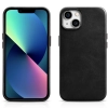 iCarer Oil Wax Premium Leather Case skórzane etui iPhone 14 magnetyczne z MagSafe czarny (WMI14220701-BK)