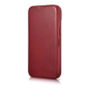 iCarer CE Oil Wax Premium Leather Folio Case skórzane etui iPhone 14 z klapką magnetyczne MagSafe czerwony (AKI14220705-RD)