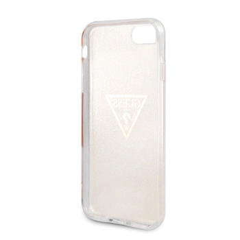Etui Guess Glitter Triangle na iPhone 7 / 8 / SE 2020 / SE 2022 - złote