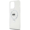 Etui Karl Lagerfeld Ring Stand Karl Head MagSafe do iPhone 15 Pro Max - białe
