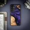 Etui z drewna i żywicy na Samsung Galaxy A54 5G Bewood Unique Violet - fioletowo-czarne