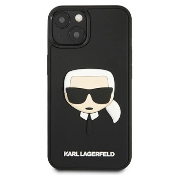 Etui Karl Lagerfeld 3D Rubber Karl's Head na iPhone 13 mini - czarne