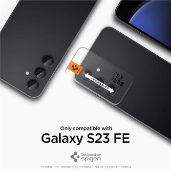 Osłona aparatu Spigen Glas.tR EZ Fit Optik Camera Protector na Samsung Galaxy S23 FE - czarna 2 szt.