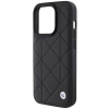 Etui BMW Leather Quilted na iPhone 15 Pro - czarne
