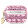 Etui Guess Rhinestone Triangle Charm na AirPods Pro - różowe