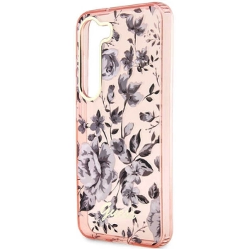 Etui Guess Flower Collection na Samsung Galaxy S23+ - różowe