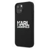 Etui Karl Lagerfeld Silicone Stack Logo na iPhone 13 mini - czarne