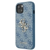 Etui Guess 4G Big Metal Logo na iPhone 13 mini - niebieskie