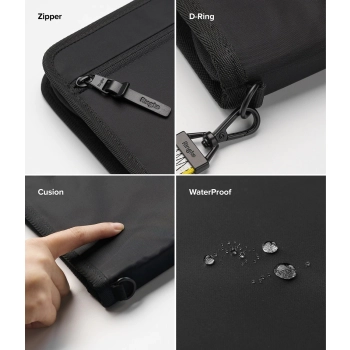 Pokrowiec Ringke Smart Zip Pouch na laptopa do 13'' z podstawką - granatowy