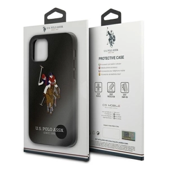 Etui U.S. Polo Assn. Embroidery Collection na iPhone 12 Pro Max - czarne