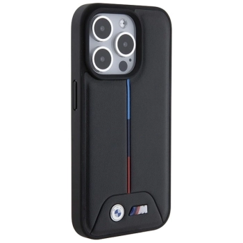 Etui BMW Quilted Tricolor na iPhone 15 Pro Max - czarne