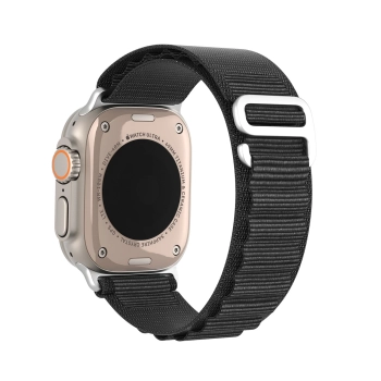 Sportowy pasek ze sprzączką do Apple Watch Ultra / 9 / 8 / 7 / 6 / SE / 5 / 4 / 3 / 2 / 1 (42, 44, 45, 49 mm) Dux Ducis Strap GS Version - czarny