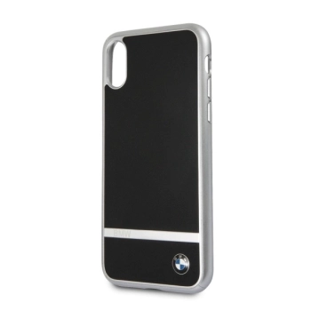 Etui BMW Signature Aluminium Stripe na iPhone X - czarne