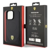 Etui Ferrari Carbon Metal Logo MagSafe na iPhone 15 Pro Max - czarne