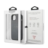 Etui Guess Saffiano Strap na iPhone 13 mini - szare