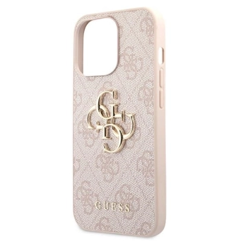 Etui Guess 4G Big Metal Logo na iPhone 13 Pro Max - różowe