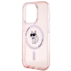 Etui Karl Lagerfeld IML Choupette MagSafe na iPhone 15 Pro Max - różowe