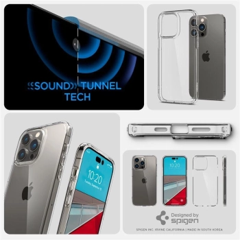 Etui Spigen Ultra Hybrid na iPhone 14 Pro - przezroczyste