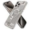 Etui Spigen Ultra Hybrid Mag z MagSafe na iPhone 15 Pro Max - tytan naturalny (wzór Zero One)
