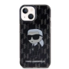 Etui Karl Lagerfeld Monogram Ikonik na iPhone 15 - czarne
