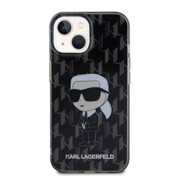 Etui Karl Lagerfeld Monogram Ikonik na iPhone 15 - czarne