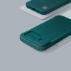 Nillkin Qin Cloth Pro Case etui do iPhone 14 Plus osłona na aparat kabura pokrowiec obudowa z klapką niebieski