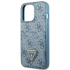 Etui Guess 4G Triangle Logo Cardslot na iPhone 13 Pro Max - niebieskie