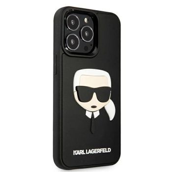 Etui Karl Lagerfeld 3D Rubber Karl's Head na iPhone 13 Pro Max - czarne