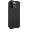 Etui Mercedes Leather Stars Pattern na iPhone 14 Pro - czarne